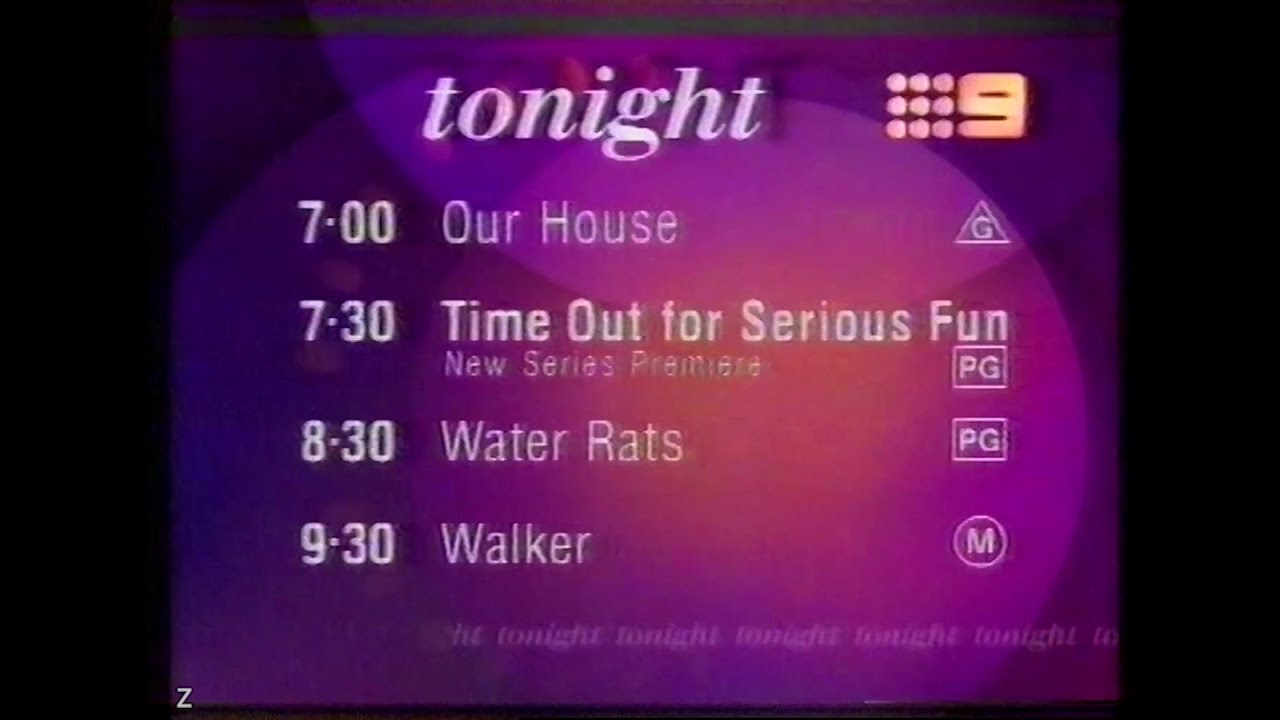 Channel Nine - Lineup and Ident (4.12.1996) - YouTube