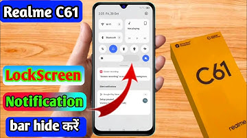 realme c61 lock screen notification panel hide, realme c61 notification bar off