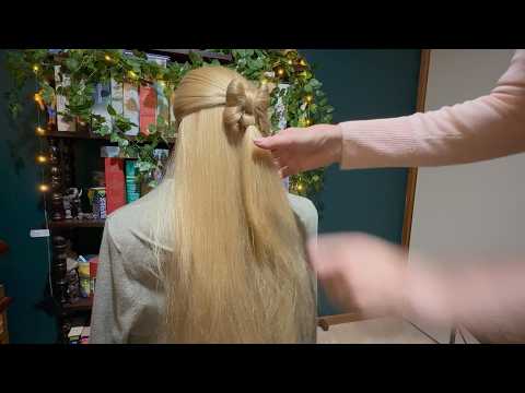 ASMR - Hair Brushing With Bangle Sounds - Massaging Head & Combing