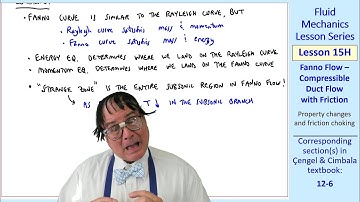 Fluid Mechanics Lesson 15H: Fanno Flow - Compressible Duct Flow With Friction