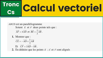 Maths-Tronc commun science: Exercice corrigé Calcul vectoriel. كيفاش تغلب على هذا النوع من التمارين