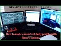 How to make consistent daily profits with binary options!