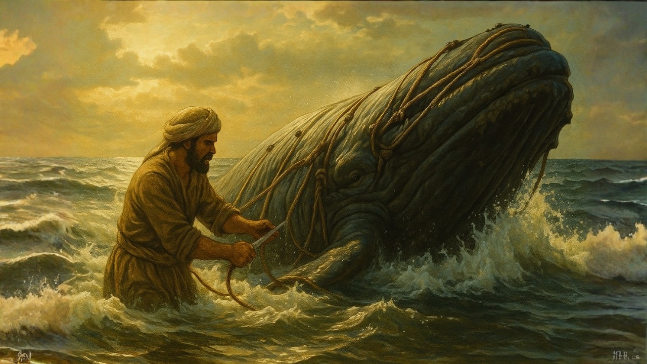 قصة الصياد الفقير الذي أنقذ الحوت… فانفتحت له خزائن البحر