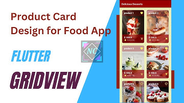 Product card design for food order app part1 - FLUTTER - vid02