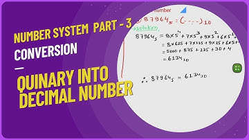 Convert Quinary Number into Decimal Number | Number System Part-3 |By AKS Sir