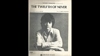 Vignette de la vidéo "The Twelfth of Never - Donny Osmond (with lyrics)"