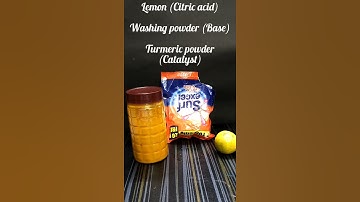 lemon vs turmeric washing powder experiment 😱/shocking results #shorts #youtubeshorts #trending