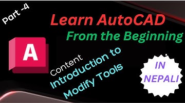 AutoCAD Part 4: Modify Tools - Copy, Move, Offset, Scale & More (In Nepali)