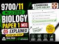 9700/11/M/J/2025 Biology Paper 1 | Q5 Explained Step by Step (MCQ)