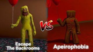 ROBLOX APEIROPHOBIA VS ESCAPE THE BACKROOMS - LEVELS [Roblox Backrooms]