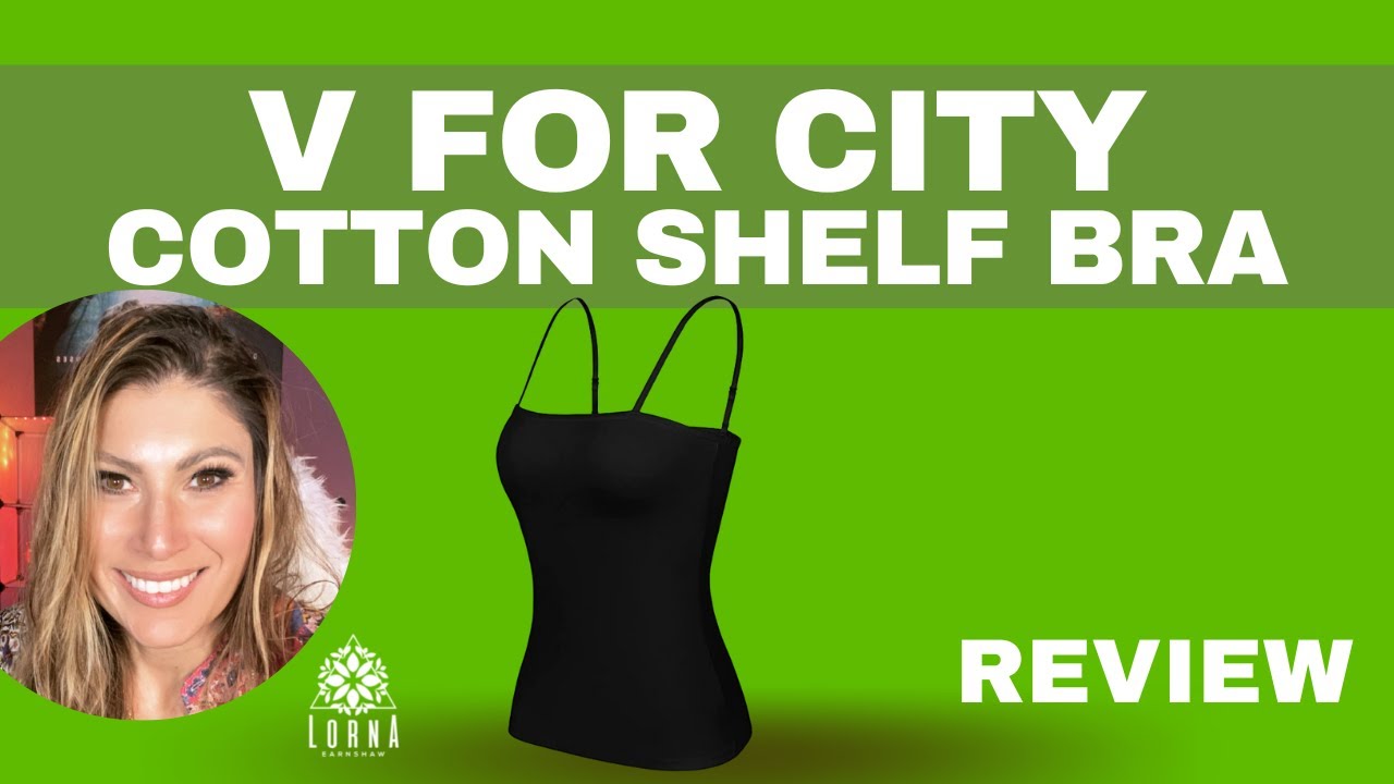 V FOR CITY Cotton Shelf Bra Camisole for Women Square Neck Adjustable Spaghetti Tank UNBOXING/REVIEW