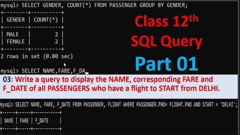 CBSE Board SQL | SQL 5 Marks Question | CBSE class-12 Previous year questions and answers Part 01