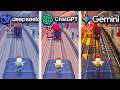 ChatGPT vs Gemini vs Deepseek Sıfırdan Subway Surfers Yapıyor!