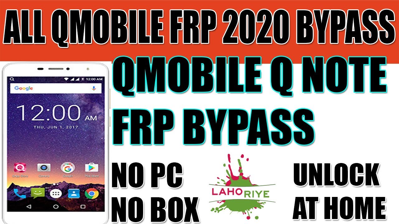 Qmobile Q Note FRP Bypass Without PC | All Qmobile FRP Bypass | Lahoriye