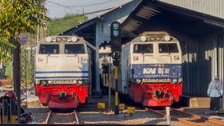 RAMAINYA KERETA NGEBUT DAN LOKOMOTIF LANGKA DI STASIUN WONOKROMO