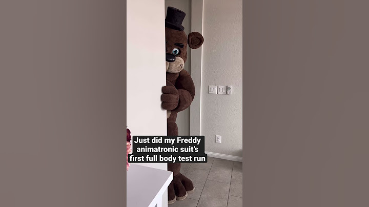 Freddy Fazbear Animatronic suit Full-Body test #fnaf #animatronics