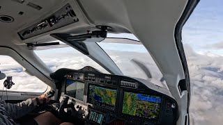 Awesome cloud surfing on a TBM 960 flight from Thermal to San Jose