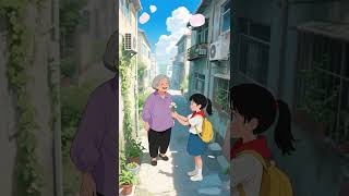 The Flowers of Gratitude 🌼👧🏻 #scenery  #nature #cozy #animation #village #rural