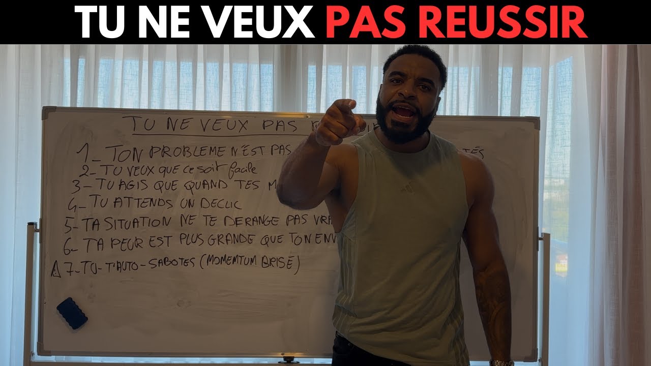 7 ACTIONS QUE TU FAIS QUI PROUVENT QUE TU NE VEUX PAS REUSSIR
