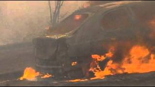 Raw: Fire Destroys Homes in Australia