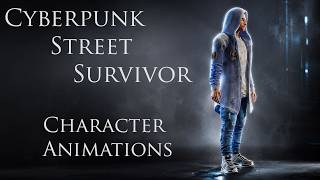 Cyberpunk Street Survivor — Game-Ready Character Showcase (Unity)