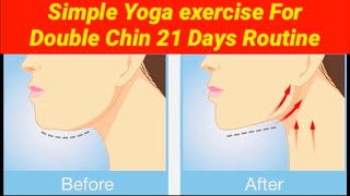 Simple Exercises For Double Chin || 21 Days Exercise Routine To Reduce Jawline