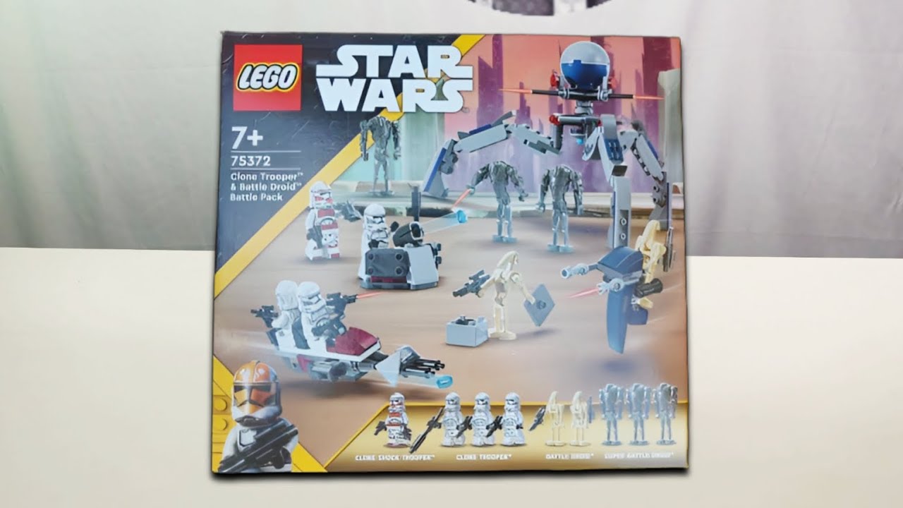 LEGO Star Wars 75372 Clone Trooper & Battle Droid Battle Pack Officially  Revealed