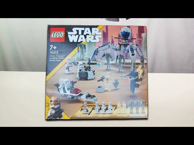 LEGO Star Wars 75372 CLONE TROOPERS & BATTLE DROIDS BATTLE PACK Review!  (2024) 