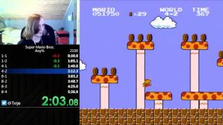 Super Mario Bros. Any% speedrun in 5:16