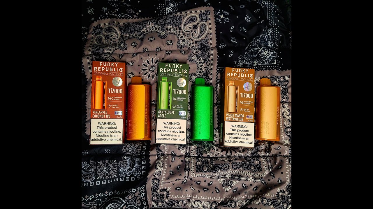 Funky Republic Ti7000 Disposable Vape: Unboxing + Review - From The Elf Bar Collection
