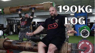 I managed a ropey 190kg log