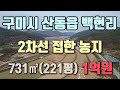 구미시 산동읍 2차선접한 농지 220평 매매