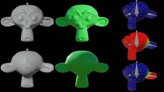 Weighting Painting a Monkey Head in Blender Exercise Submission