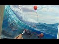 Real Time Painting With Joe - Sharks & Red Balloons