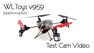 WLToys v959 Test Cam Video (QuadroCopter) - Winter Russia