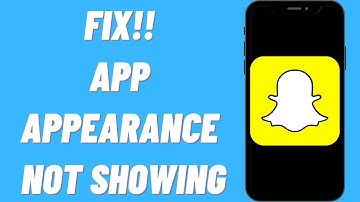 How To Fix App Appearance Not Showing On Snapchat (Simple)