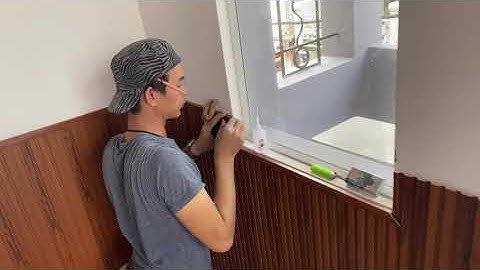 Ốp lamri bằng tấm nhựa nguyên sinh giả gỗ iWood.