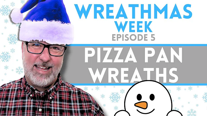 Pizza Pan Snowman Wreath - Wreathmas Week Day 5 - #christmas @DavesWreaths