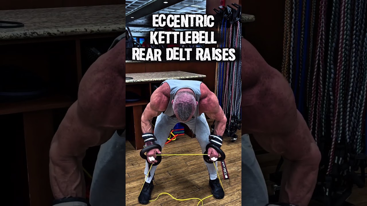 ECCENTRIC KETTLEBELL REAR DELTOID RAISES #workout #shoulders #motivation #workouttips #pump