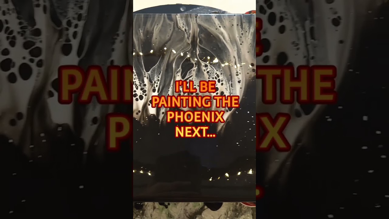 PHOENIX RIZING BACKDROP PAINT POUR 
