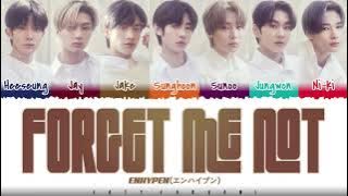 ENHYPEN (エンハイプン) - 'FORGET ME NOT' Lyrics [Color Coded_Kan_Rom_Eng]