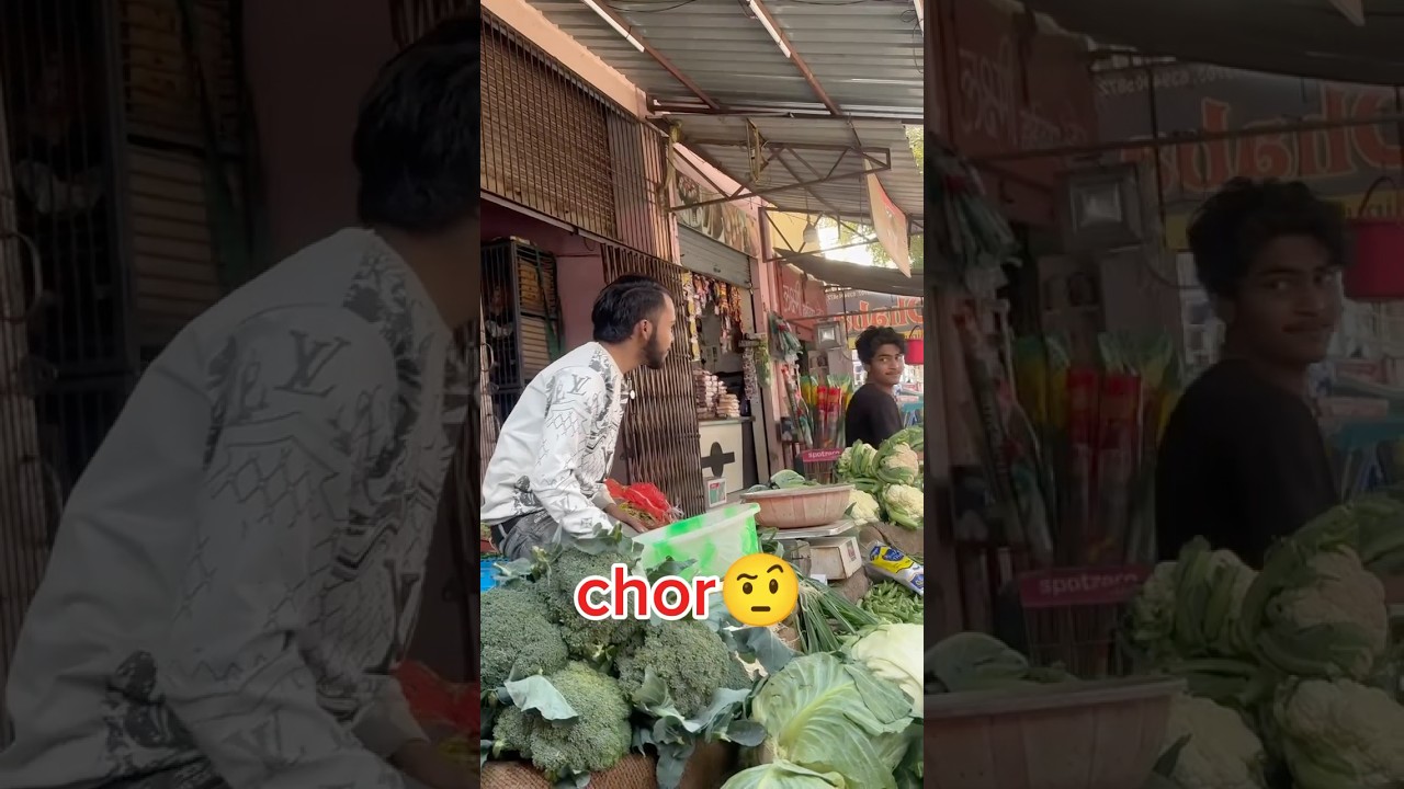 Sabji wala Sa raha Tha Gobi Chor public prank🥦🫛😱😁🤣😇 😂