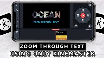 Zoom Through Text Kinemaster tutorial in 120 seconds🔥👌|| Cinematic Zoom Transition