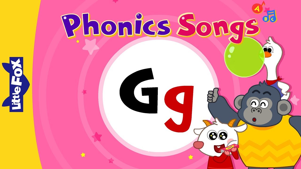 Letter Gg  New Phonics Songs  Little Fox  Animated Songs for Kids