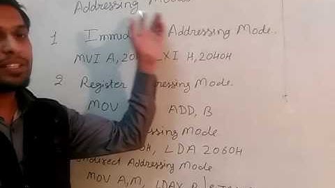 Addressing Mode of 8085 microprocessor