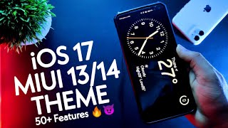 iOS 17 iN Miui 12.5/13&14 Theme | New iOS 17 Clock Style&Lock Unlock Animation |#ios17#ios17features screenshot 2