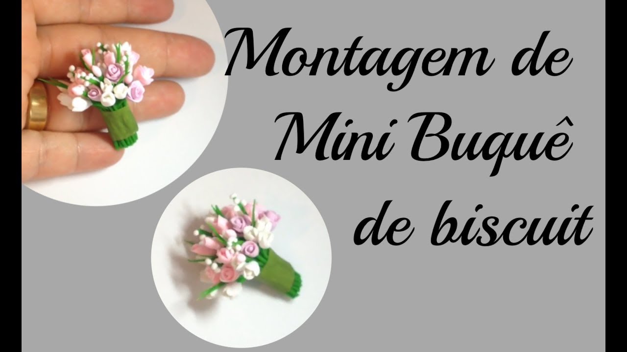 Montagem de Mini Buque de biscuit