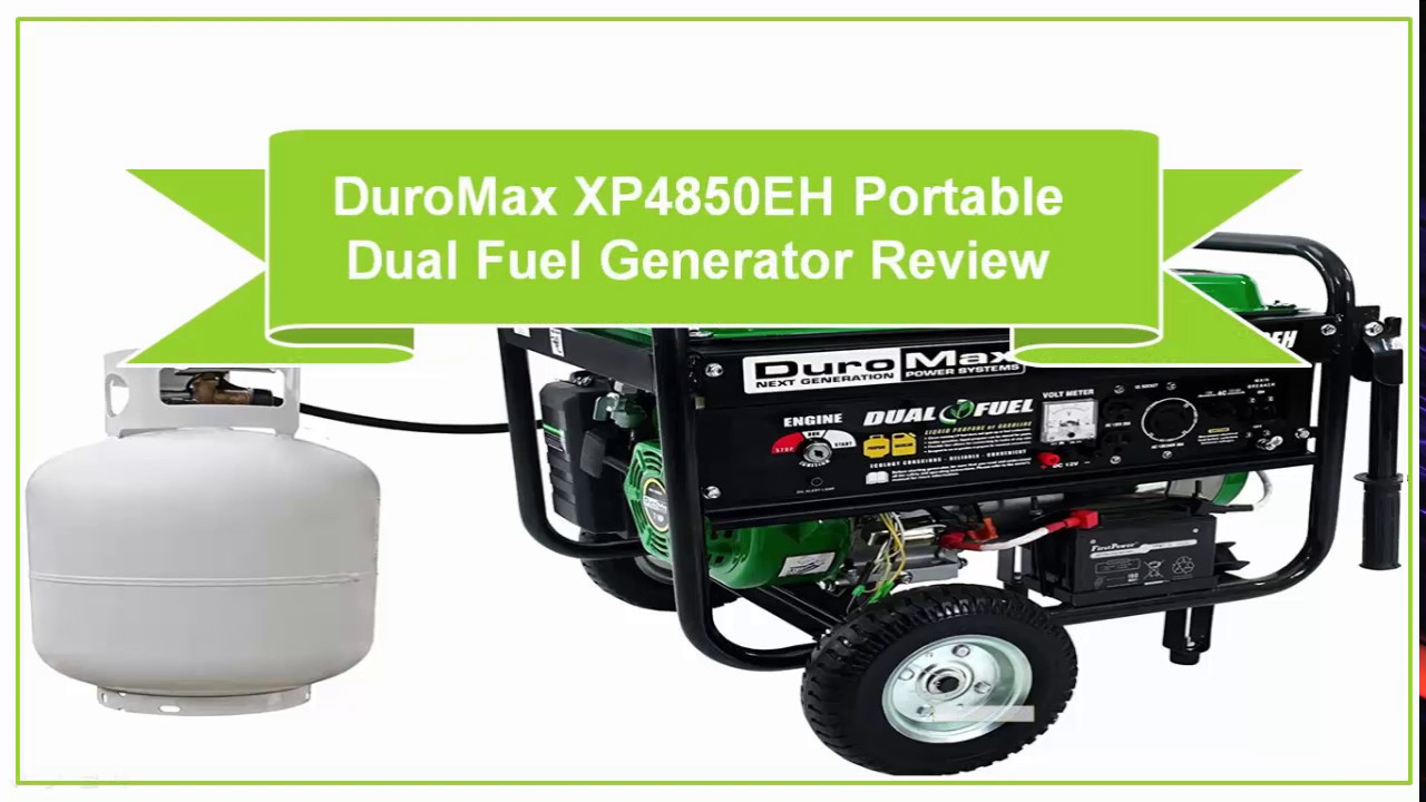 duromax xp4850eh portable dual fuel generator review youtube