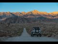 Sunrise at Alabama Hills Movie Road