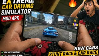 🔥 NEW CARS UNLOCKED! Best Stunt Race, &amp; Multiplayer Mode in Extreme Car Driving Simulator MOD APK 🚗💨